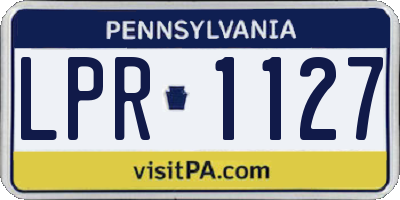 PA license plate LPR1127
