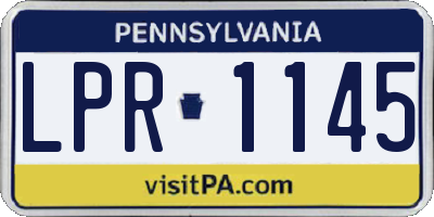 PA license plate LPR1145