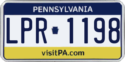 PA license plate LPR1198