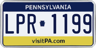 PA license plate LPR1199