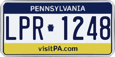 PA license plate LPR1248
