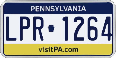 PA license plate LPR1264