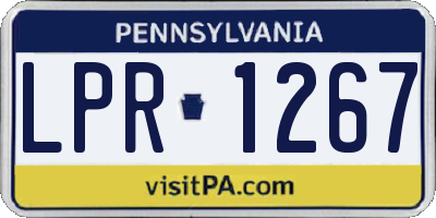 PA license plate LPR1267