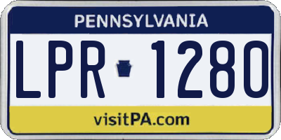 PA license plate LPR1280