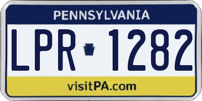 PA license plate LPR1282