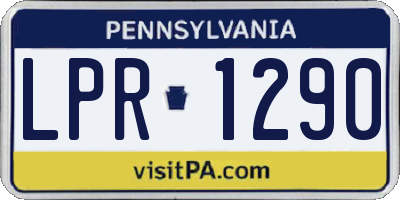 PA license plate LPR1290