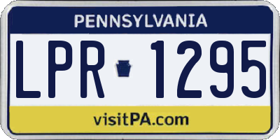 PA license plate LPR1295