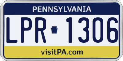 PA license plate LPR1306