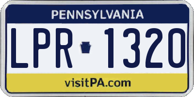 PA license plate LPR1320