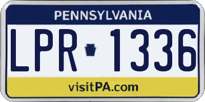 PA license plate LPR1336