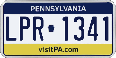 PA license plate LPR1341