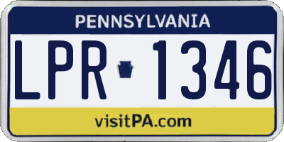 PA license plate LPR1346