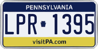 PA license plate LPR1395