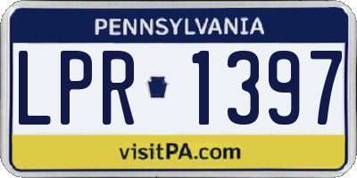 PA license plate LPR1397