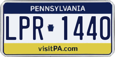 PA license plate LPR1440