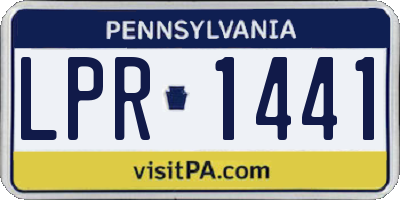 PA license plate LPR1441