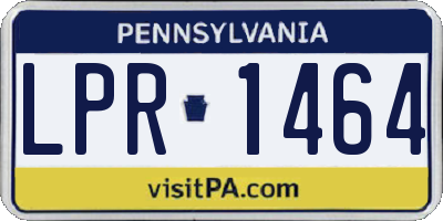 PA license plate LPR1464