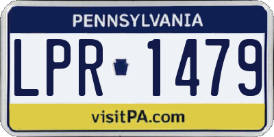 PA license plate LPR1479