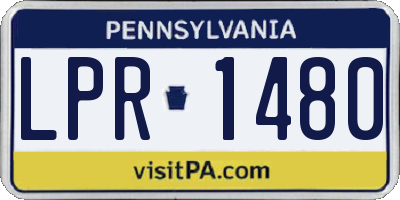 PA license plate LPR1480