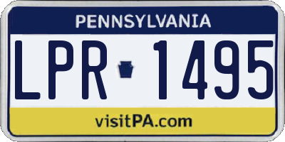 PA license plate LPR1495