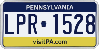 PA license plate LPR1528
