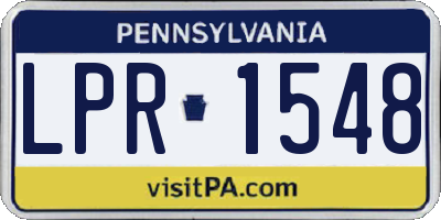 PA license plate LPR1548