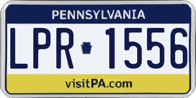 PA license plate LPR1556