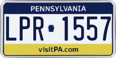 PA license plate LPR1557