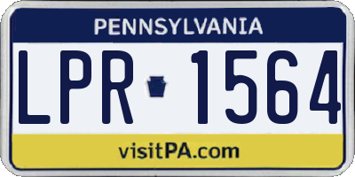 PA license plate LPR1564