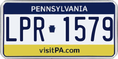 PA license plate LPR1579