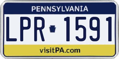 PA license plate LPR1591