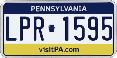 PA license plate LPR1595