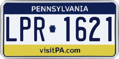 PA license plate LPR1621