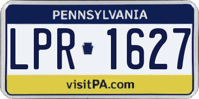 PA license plate LPR1627
