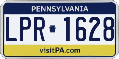 PA license plate LPR1628
