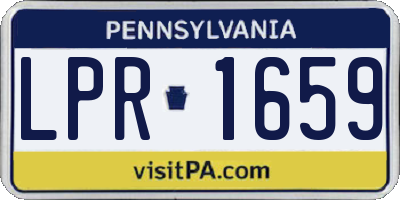 PA license plate LPR1659