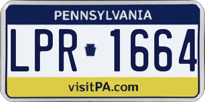 PA license plate LPR1664