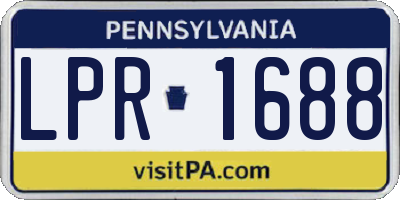 PA license plate LPR1688