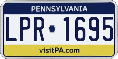 PA license plate LPR1695