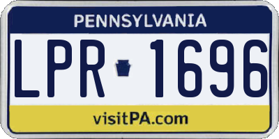 PA license plate LPR1696