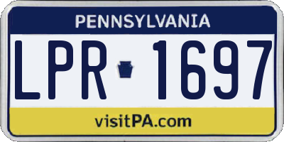 PA license plate LPR1697