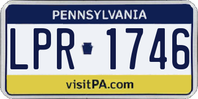 PA license plate LPR1746