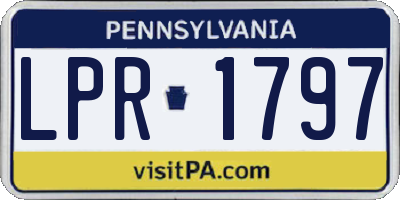 PA license plate LPR1797