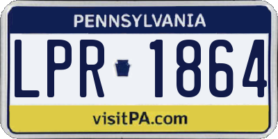 PA license plate LPR1864