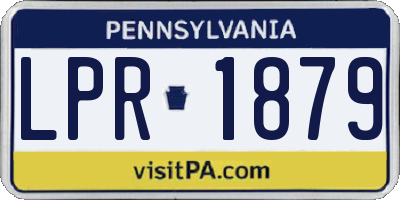 PA license plate LPR1879