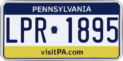 PA license plate LPR1895
