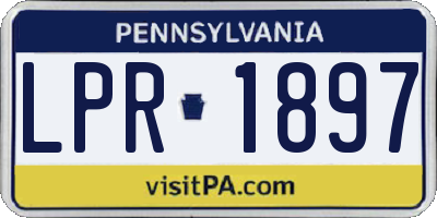 PA license plate LPR1897