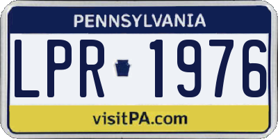 PA license plate LPR1976
