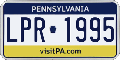 PA license plate LPR1995