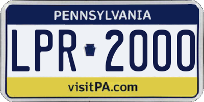PA license plate LPR2000